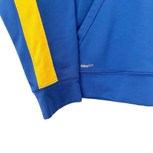 Nike Fit Therma Blue Yellow Hoodie Sz S - Picture 2 of 6
